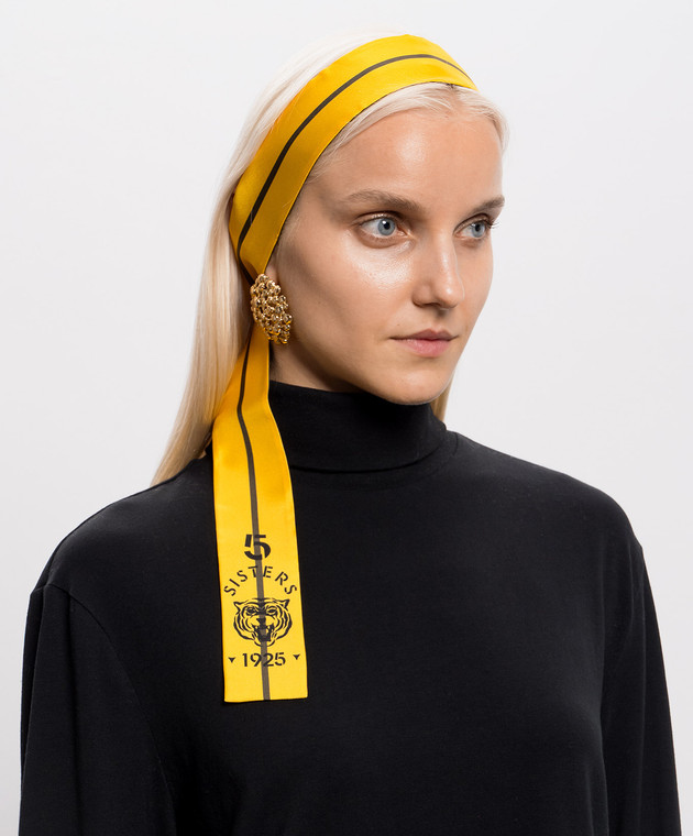Fendi Двостороння стрічка-твіллі Wrappy з принтом FXT011B1VF зображення 2