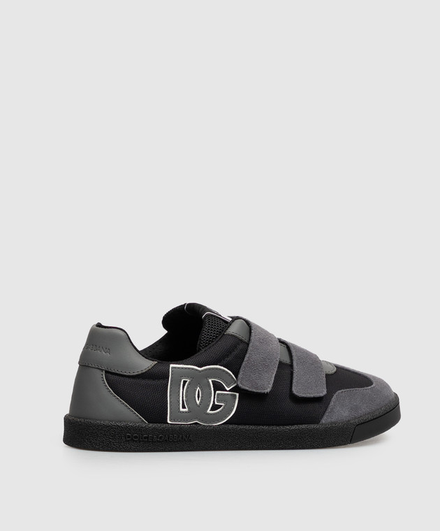 Dolce&Gabbana Детские черные кроссовки DG Original DA5254A42783738 изображение 3