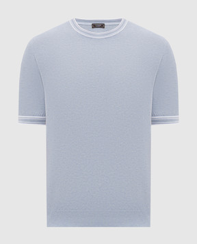 Peserico Голубая футболка с окантовкой R59495F149173T