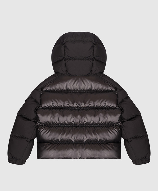 Moncler ENFANT Дитячий чорний пуховик Hyoseris L29541A00076597YX зображення 2