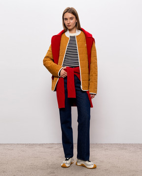 Ami Paris Коричневий бомбер з нашивкою UJK938PL0117w