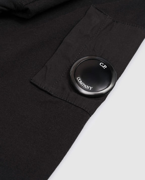 C.P. Company Детская черная спортивная куртка CUF01VLCC021014