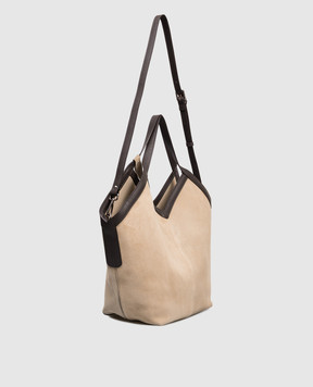 Peserico Бежева замшева сумка з логотипом S38360C0RCC677