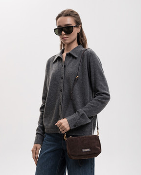 Gianni Chiarini Коричнева замшева сумка крос-боді Nora BS10224CMPL
