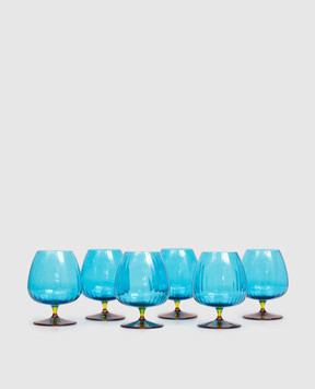 Vema Набір блакитних келихів для коньяку Joy 6 шт JOYCOGNAC