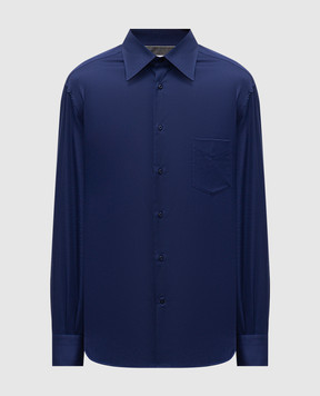 Brunello Cucinelli Синяя рубашка MW6040621