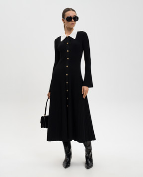 Simkhai Черное платье миди Philippa 6251574K