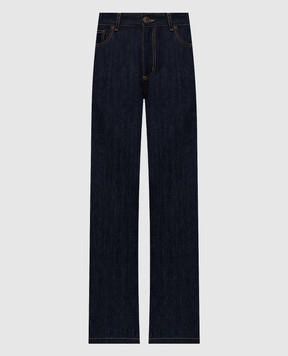 Alexander McQueen Сині джинси з патчем логотипа 843359QMADZ