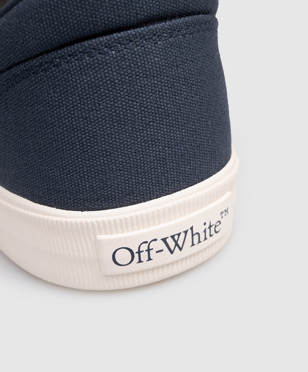 Off-White Сині кросівки Vulcanized OMIA293S26FAB001 зображення 5