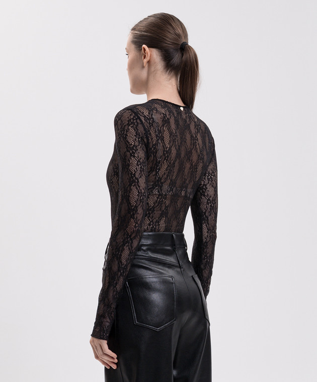 Twinset Черное боди из кружева 262LI2NEE изображение 4
