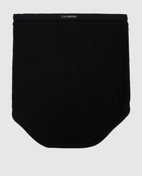 C.P. Company Чорний баф з вовни з логотипом MAC302A005509A