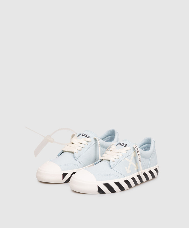 Off-White Голубые кроссовки Vulcanized Undercut OWIA28QS26FAB001 изображение 2