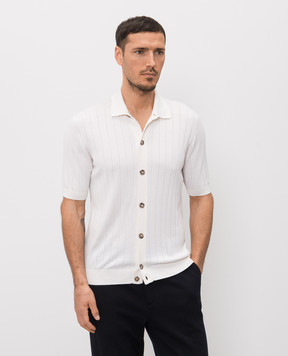 Peserico Рубашка цветная айвори с шелком R59465F1809317