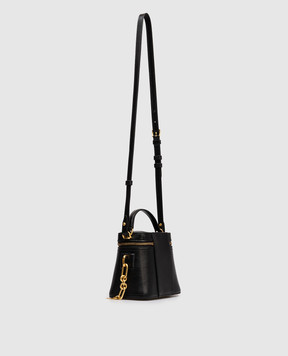 Balmain Чорна шкіряна сумка Pulse Vanity GN1BH004LOLP