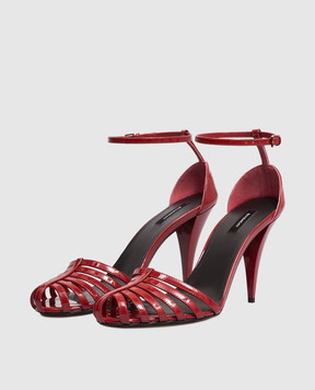 Givenchy Червоні шкіряні лаковані босоніжки BE30ADE1K6