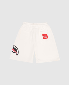 Sprayground Дитячі білі шорти Shark SPY1388EIVO