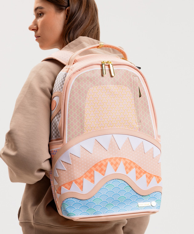 Sprayground Дитячий бежевий рюкзак COLLABORATION HIROKO SAKAI TRADITION 910B8642NSZ зображення 2