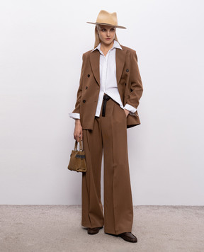 Brunello Cucinelli Белая рубашка с цепочкой мониль MP091MA636