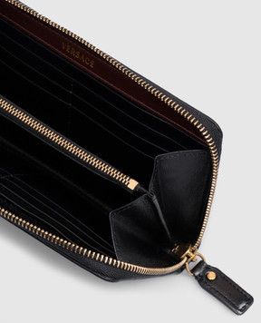 Versace Черный кожаный кошелек Severe 10241881A18568