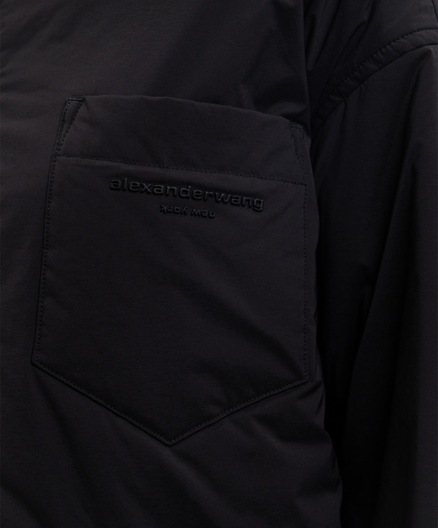 Alexander Wang Черная куртка в стиле рубашки UWC4263334 изображение 5