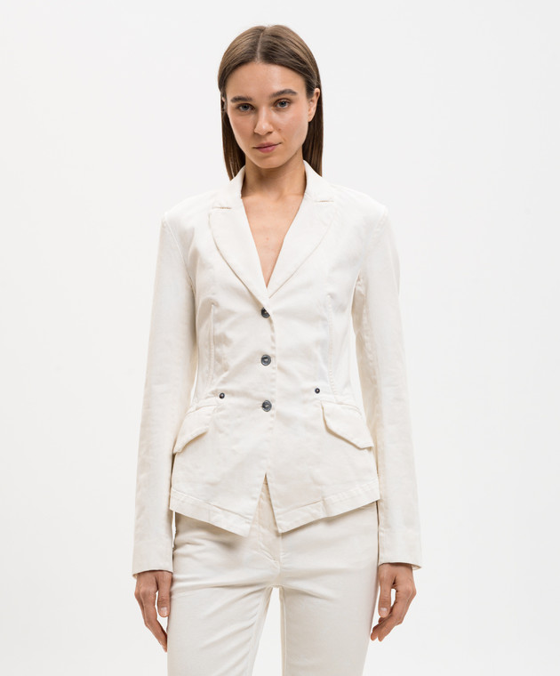 Masnada Жакет кольору айворі 8040 зображення 3