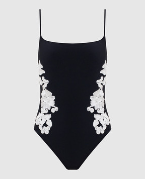 Simkhai Чорний купальник Juniper з аплікаціями 1269092SW