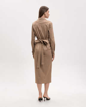 Max Mara Коричнева сукня на запах MXMBETA MXMBETA