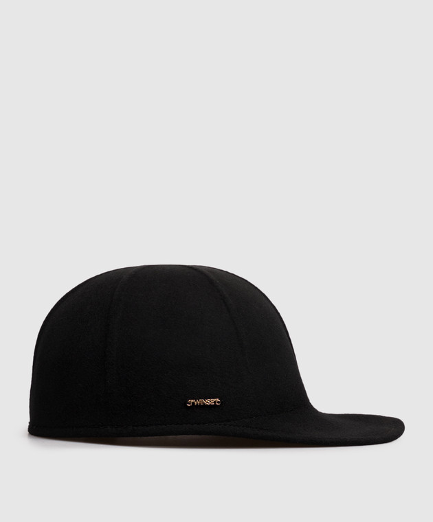 Twinset Чорна кепка з вовни 262TA4460 зображення 3
