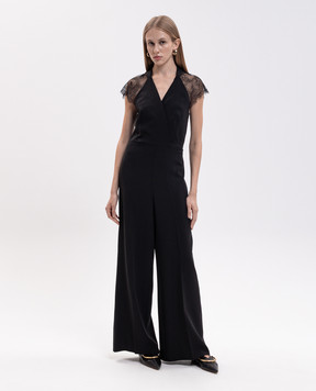 Twinset Черный комбинезон с кружевом 262TT2424