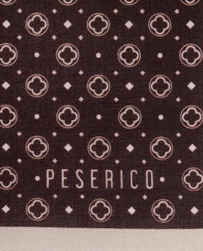 Peserico Бордовый платок-паше в принт R71026C0CC955