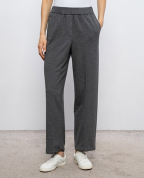 Peserico Сірі спортивні штани з люрексом A04530J002355