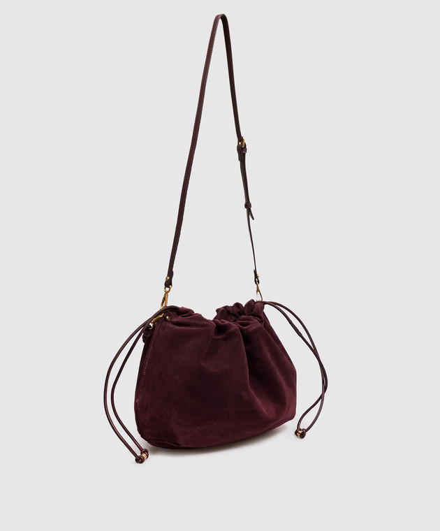 Gianni Chiarini Фиолетовая замшевая сумка Morgana BS12260CMPL изображение 3