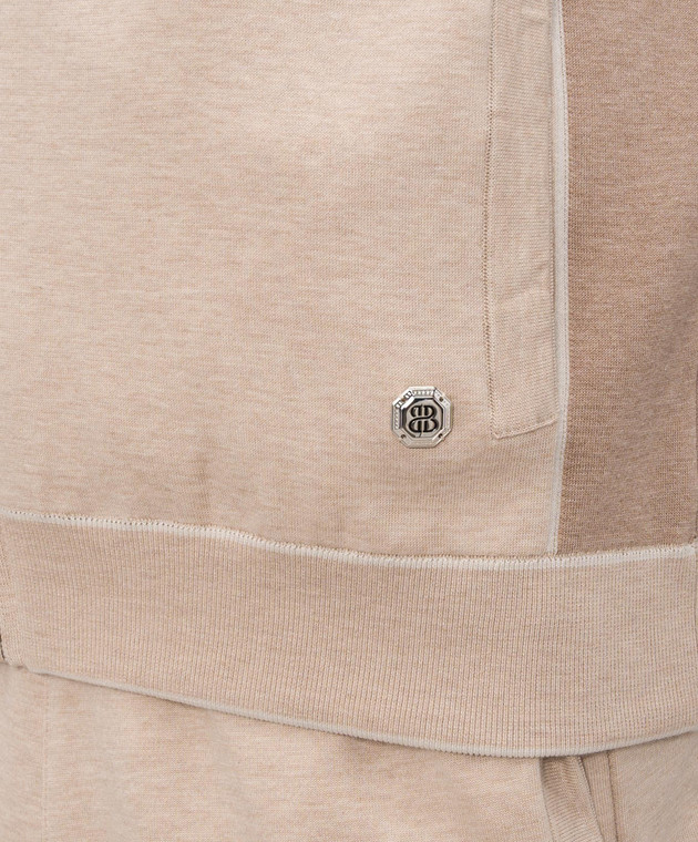 Bertolo Cashmere Бежевий спортивний костюм з емблемою 9025640025609025650025 зображення 5