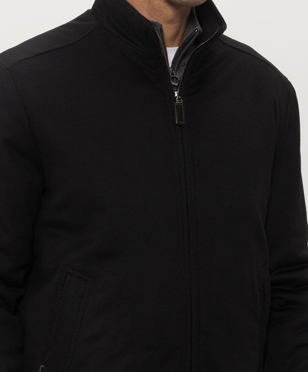 Stefano Ricci Черная куртка из кашемира MZJ6300161C0001T изображение 5