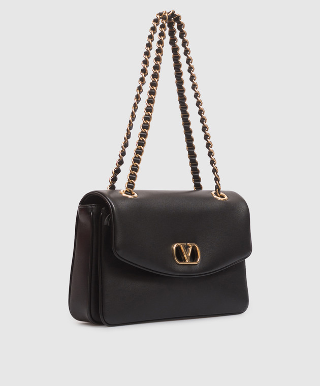 Valentino Чорна шкіряна сумка Djuna 8W0B0T57AIR зображення 4
