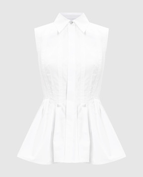 Max Mara Sportmax Белая рубашка CERTOSA без рукавов SPXCERTOSA