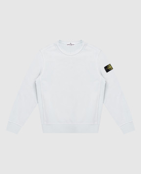 Stone Island Детский голубой свитшот с логотипом L1S166100005S004014