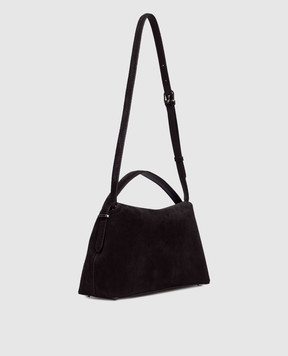 Toteme Коричнева замшева сумка T-Lock 234WAL961LE0004