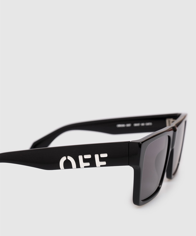 Off-White Черные солнцезащитные очки Casper OW1034100756 изображение 4