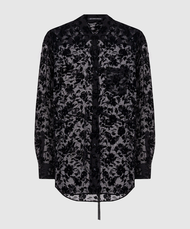 Ann Demeulemeester Черная блуза Elisabeth с шелком B0010219FA749