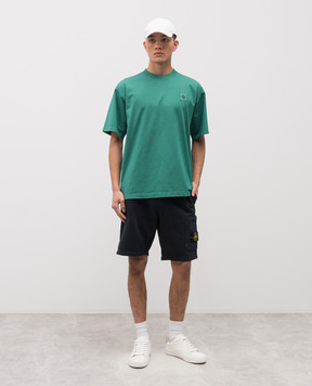 Stone Island Зелена футболка з нашивкою логотипа L1S152100030S0115