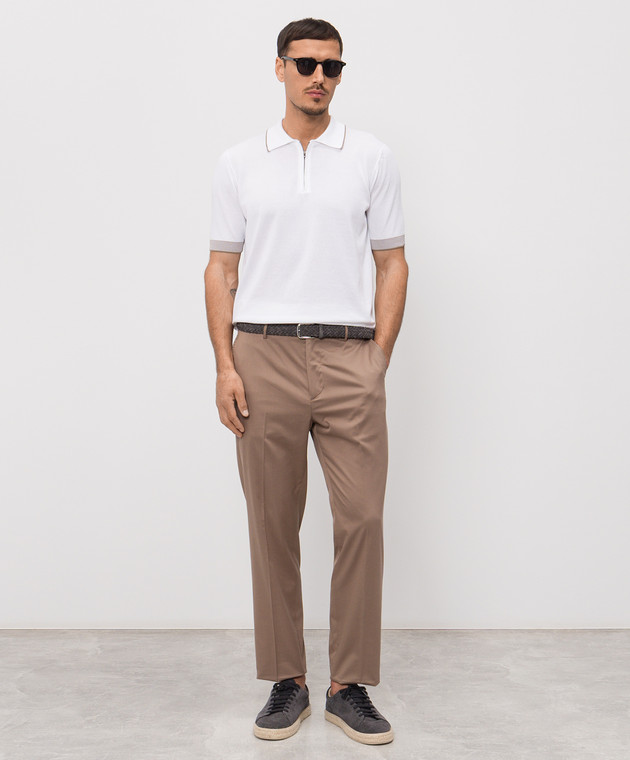 Peserico Коричневые брюки с шерстью R5422508274 изображение 2