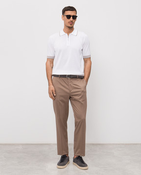 Peserico Коричневі штани з вовною R5422508274