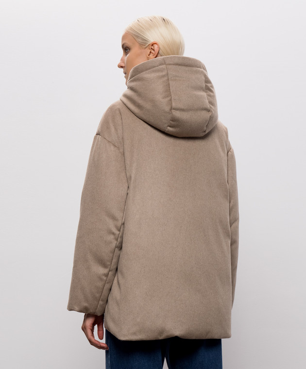 Max Mara Бежевый двухсторонний пуховик CLOWN с кашемиром MTCCLOWN изображение 4