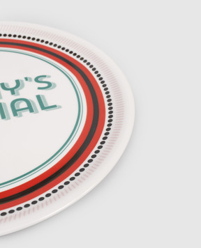 Bitossi Home Белая фарфоровая тарелка для пиццы Today's Special GST00006