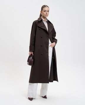 Dolce&Gabbana Коричневий тренч F0W7MTFUS4B