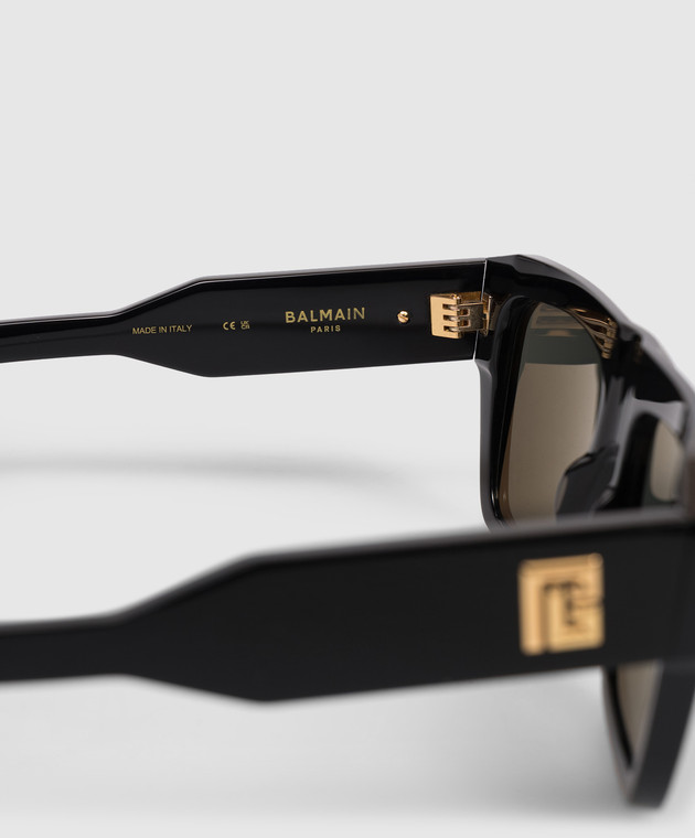 Balmain Черные очки B-Scene BPS199A56 изображение 4