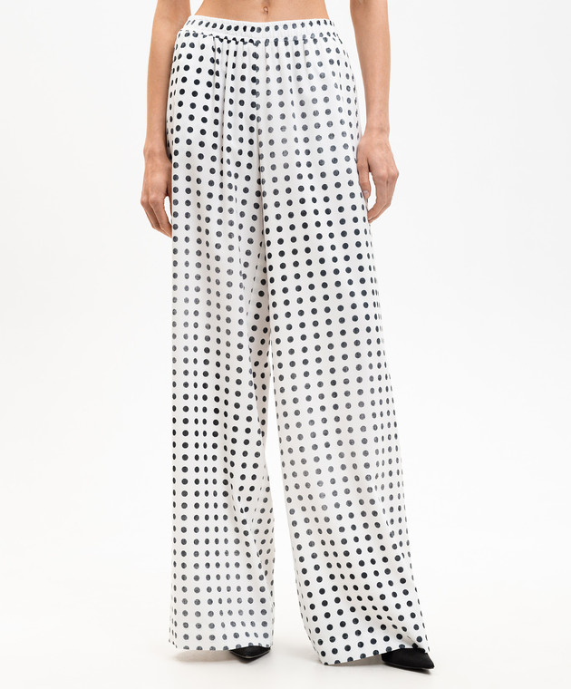 Ermanno Scervino Білі штани в горох D482P756YGU зображення 3