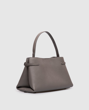 Brunello Cucinelli Серая кожаная сумка с логотипом MBDKB2820P