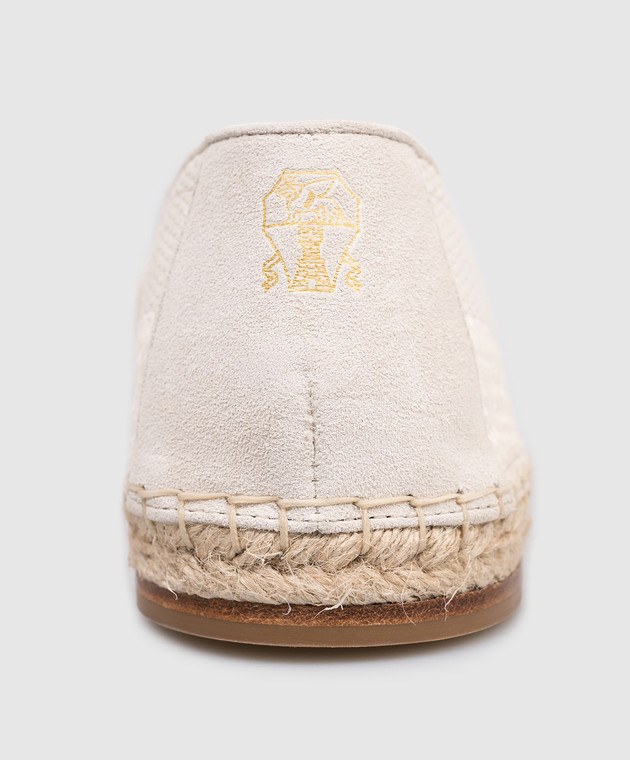 Brunello Cucinelli Еспадрильї з рафії кольору айворі MPUSHJQ726 зображення 5